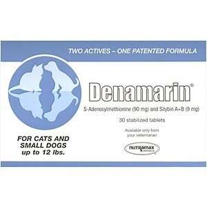  Denamarin for Dogs and Cats up to 12 lbs, 30 Tablets (Blue 