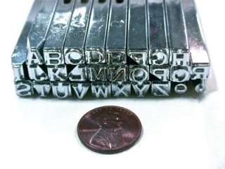 Leather Craft Tool Stamp Alphabet set 6mm 1/4  