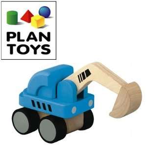    Plan Toys Mini Excavator   Plan Preschool Excavator: Toys & Games