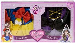 SNOW WHITE WICKED WITCH dress up set girls costume 3 6  