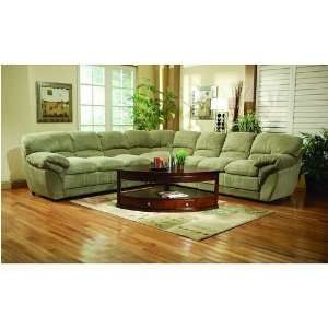 Soft Sage Microfiber Sectional Sofa Couch:  Home & Kitchen
