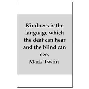  Mark Twain quote Funny Mini Poster Print by  