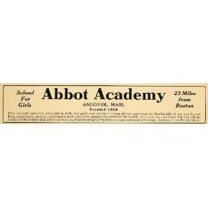  1912 Ad Abbot Academy Girl Andover Campus School Modern 
