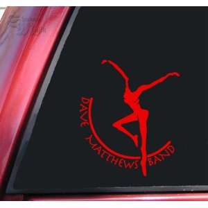  Dave Matthews Band Vinyl Decal Sticker   Red Automotive