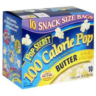 Pop Secret Popcorn, 100 Calorie Packs, Butter, 10 Count Packages (Pack 