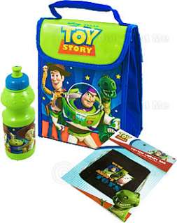 Toy Story Lunch Bag + Drink Bottle + Library Bag NEW  
