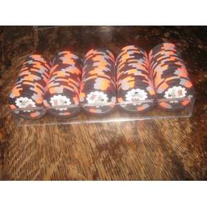  100 Paulson World Top Hat & Cane Clay Poker Chips: Black 