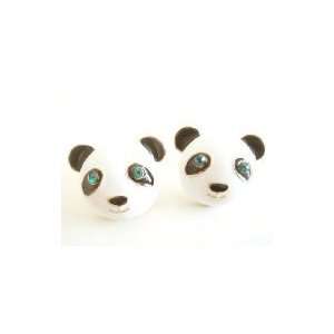 Betsey Johnson Panda Bear Stud Earrings