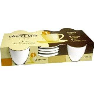 Konitz Set of 4 Coffee Bar Cappuccino Cups and Saucers.  