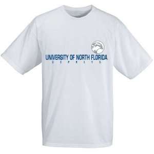 University of North Florida Ospreys White Basic T shirt:  