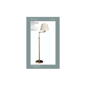 Bill Blass Triple Swing Arm Floor Lamp with Silk Shade by Visual 