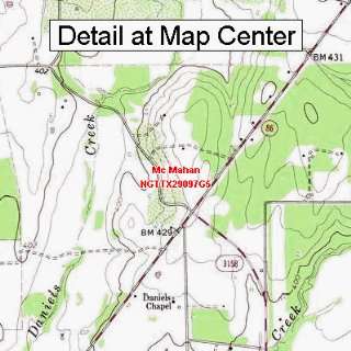   Map   Mc Mahan, Texas (Folded/Waterproof)