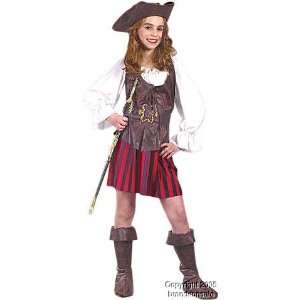  Childrens High Seas Pirate Costume (Size:MD 8 10): Toys 