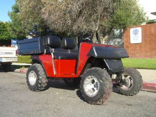 lifted red 36v 36 volt ezgo ez go Golf Cart electric UTILITY BED BOX 