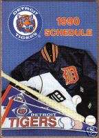 1990 Detroit Tigers Baseball Team Pocket Schedule  