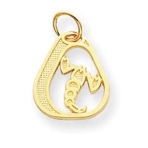  14k Yellow Gold Scorpio Charm Jewelry