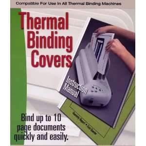   Spine and Back Thermal Binding Covers 1/16in Spine, Quantity 10