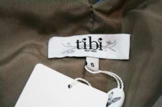 NWT 2011 TIBI Bianca V Neck Silk Dress $325 6  