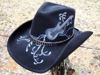 New ROCK n ROLL LEGEND Montecarlo Bullhide Hats Western Wool Guitar 