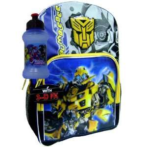  Kids Transformers 3d Backpack & Water Bottle Toys & Games