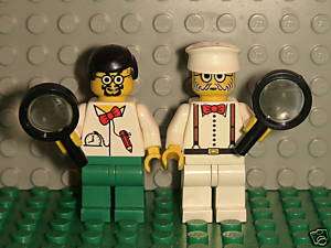 LEGO MINIFIG DOCTOR & THE PROFESSOR W MAGNIFYING GLASS  
