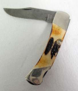 Bear & Sons MCG Knives Hunter Stag Bear Bone 6 1/2 Pocket Folding 