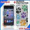 Ipod Touch 4G 4th Gen Pirate Skull Bling Hard Case Cover +Screen 