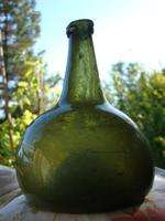 bottle antique squat shipwreck green colonial  