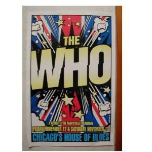    The Who Handbill Poster Chicagos House of Blues