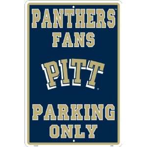  PITTSBURGH PANTHERS Metal Parking Sign 12 x 18 embossed 