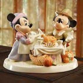 LENOX A DAY OF THANKSGIVING Mickey Minnie New in BoxCOA  
