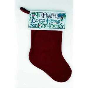  Cross Stitch Kit Hearts Come Home Stocking From Janlynn 