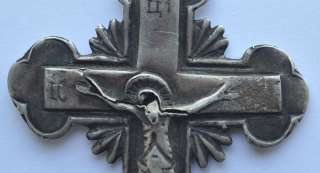 19th Cen.Russia Big Silver Body Cross 84 Hallmarked  