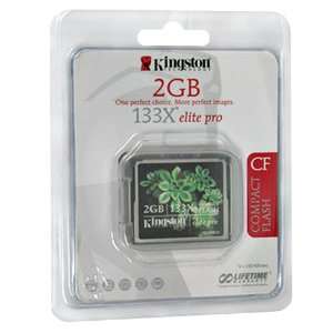  Kingston 2GB 133X Elite Pro Compact Flash Memory Card in 