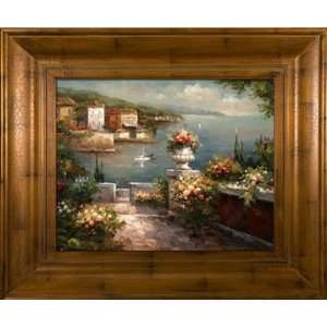   69999 69591 Coastal View Framed Oil Painting: Home & Kitchen