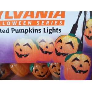    Halloween String Lights 10 Frosted Pumpkin Lights: Home & Kitchen