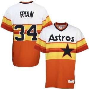  Mitchell & Ness Houston Astros #34 Nolan Ryan Authentic 