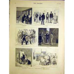  Continental Art School Student Life Sketches 1884