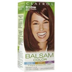 Clairol Balsam Hair Color, Medium Reddish Brown (612RB) (Quantity of 5 