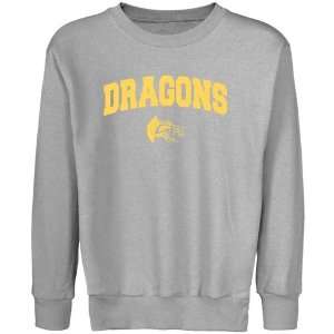   Drexel Dragons Youth Ash Logo Arch Crew Neck Fleece Sweatshirt Sports