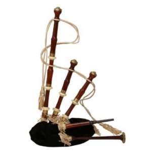  Halfsize Rosewood Bagpipes with Black Cover Musical 