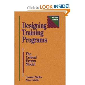 Designing Training Programs, Second Edition The Critical Events Model 