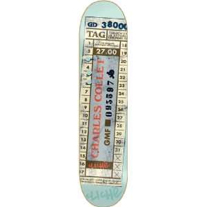  Cliche Collet Bus Ticket Skateboard Deck   7.75: Sports 