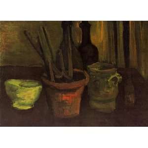   Life with Paintbrushes in a Pot Vincent van Gogh
