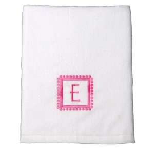  Personazlied Beach Towel   Lime Dot Initial Frame