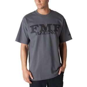 FMF Without Mens Short Sleeve Sports Wear Shirt   Charcoal / Small