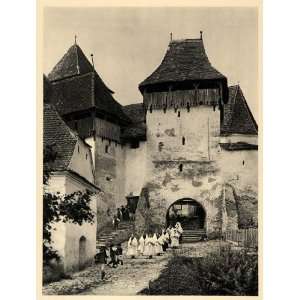  1943 Viscri Romania Church Religion Transylvania Gothic 