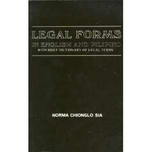 Legal Forms in English and Pilipino (Philippines 
