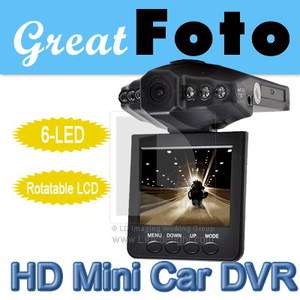 TFT Car IR 6 LED Night Vision Vehicle Video DVR Recorder Camera 