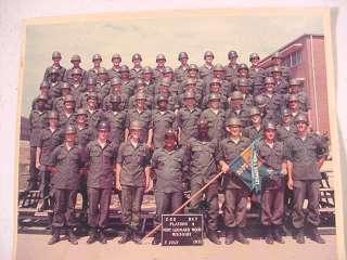   US Army Bootcamp Photograph Platoon 4 Fort Leonard Wood July 7 1971